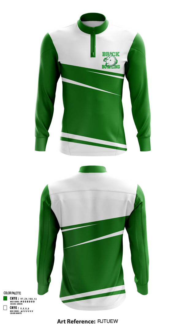 Quarter Zip Jacket, Brick Township High School Bowling, Bowling, Teamtime, Team time, sublimation, custom sports apparel, team uniforms, spirit wear, spiritwear, sports uniforms, custom shirts, team store, custom team store, fundraiser sports, apparel fundraiser