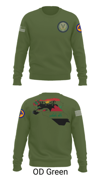 Crew Neck Sweatshirt, 44th ICBT, National Guard, Teamtime, Team time, sublimation, custom sports apparel, team uniforms, spirit wear, spiritwear, sports uniforms, custom shirts, team store, custom team store, fundraiser sports, apparel fundraiser