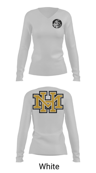 Women's Long Sleeve Vneck Shirt, Mount Hebron High School Tennis, Tennis, Teamtime, Team time, sublimation, custom sports apparel, team uniforms, spirit wear, spiritwear, sports uniforms, custom shirts, team store, custom team store, fundraiser sports, apparel fundraiser