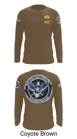 Long Sleeve Performance Shirt, TS FEDERAL PRIVATE SECURITY & BODYGUARD, Police, Teamtime, Team time, sublimation, custom sports apparel, team uniforms, spirit wear, spiritwear, sports uniforms, custom shirts, team store, custom team store, fundraiser sports, apparel fundraiser