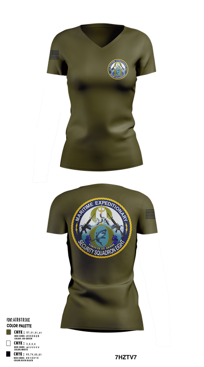 MSRON 8 41955379 Women's Short Sleeve V-neck Shirt - 109
