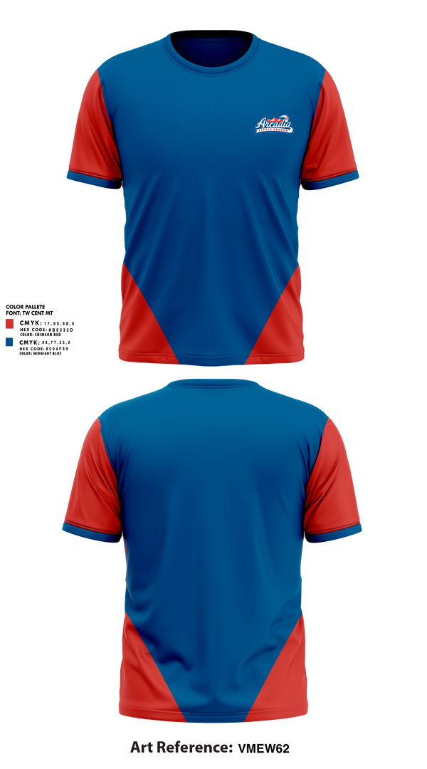 Short Sleeve Performance Shirt, Arcadia Little League Baseball, Baseball, Teamtime, Team time, sublimation, custom sports apparel, team uniforms, spirit wear, spiritwear, sports uniforms, custom shirts, team store, custom team store, fundraiser sports, apparel fundraiser