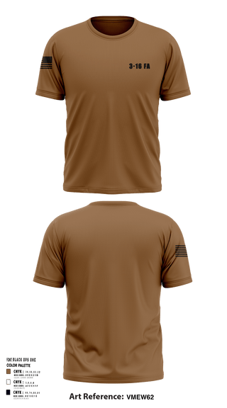 Short Sleeve Performance Shirt, 3-16 FA, Army, Teamtime, Team time, sublimation, custom sports apparel, team uniforms, spirit wear, spiritwear, sports uniforms, custom shirts, team store, custom team store, fundraiser sports, apparel fundraiser