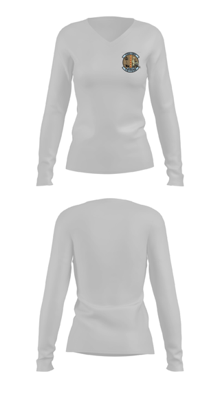 Women's Long Sleeve Vneck Shirt, A Co.2-10 AHB, , Teamtime, Team time, sublimation, custom sports apparel, team uniforms, spirit wear, spiritwear, sports uniforms, custom shirts, team store, custom team store, fundraiser sports, apparel fundraiser