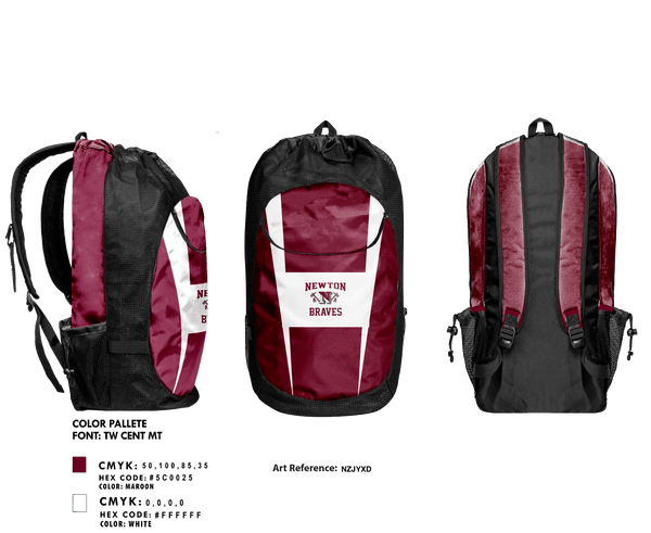 Gear Bag, Newton High School Basketball, Women's Basketball, Teamtime, Team time, sublimation, custom sports apparel, team uniforms, spirit wear, spiritwear, sports uniforms, custom shirts, team store, custom team store, fundraiser sports, apparel fundraiser