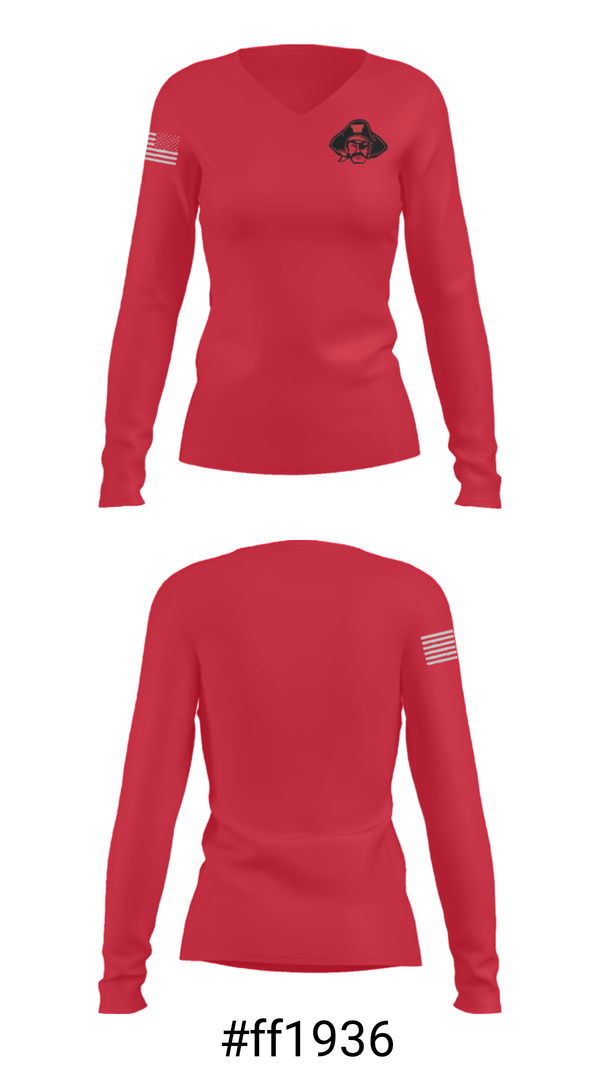 Women's Long Sleeve Vneck Shirt, Wellesley High School Girls Tennis, Tennis, Teamtime, Team time, sublimation, custom sports apparel, team uniforms, spirit wear, spiritwear, sports uniforms, custom shirts, team store, custom team store, fundraiser sports, apparel fundraiser