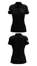 New Milford Bulls Football And Cheerleading 19489077 Women's Short Sleeve Performance Polo  - 36