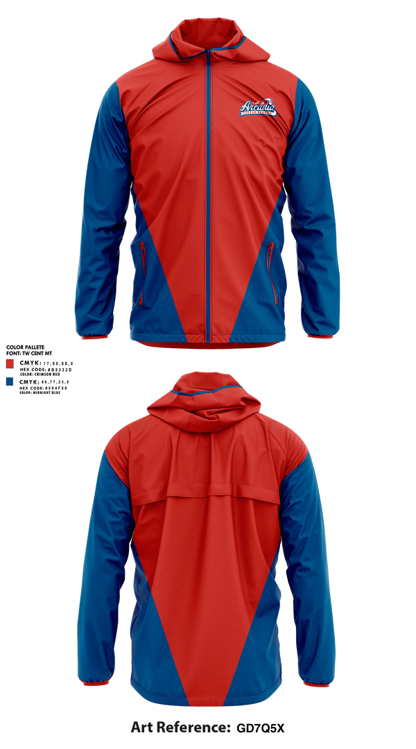 Windbreaker, Arcadia Little League Baseball, Baseball, Teamtime, Team time, sublimation, custom sports apparel, team uniforms, spirit wear, spiritwear, sports uniforms, custom shirts, team store, custom team store, fundraiser sports, apparel fundraiser