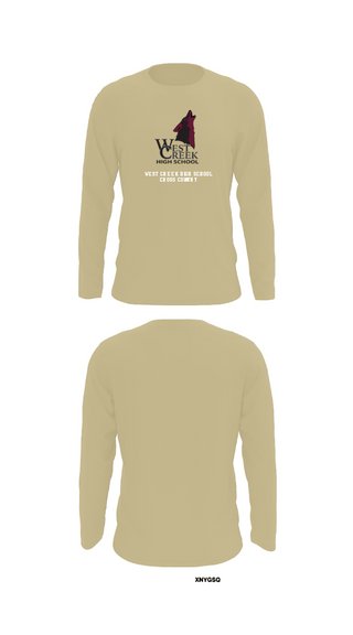 Long Sleeve Performance Shirt, West Creek High School Cross Country, Cross Country, Teamtime, Team time, sublimation, custom sports apparel, team uniforms, spirit wear, spiritwear, sports uniforms, custom shirts, team store, custom team store, fundraiser sports, apparel fundraiser