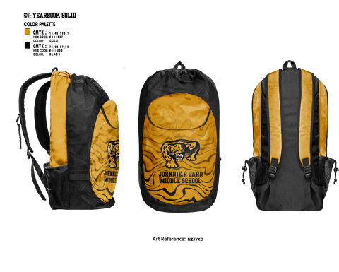 Gear Bag, Johnnie R Carr Middle School Basketball, Women's Basketball, Teamtime, Team time, sublimation, custom sports apparel, team uniforms, spirit wear, spiritwear, sports uniforms, custom shirts, team store, custom team store, fundraiser sports, apparel fundraiser