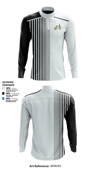 Testimony Fitness 71504871 Quarter Zip Jacket - 42