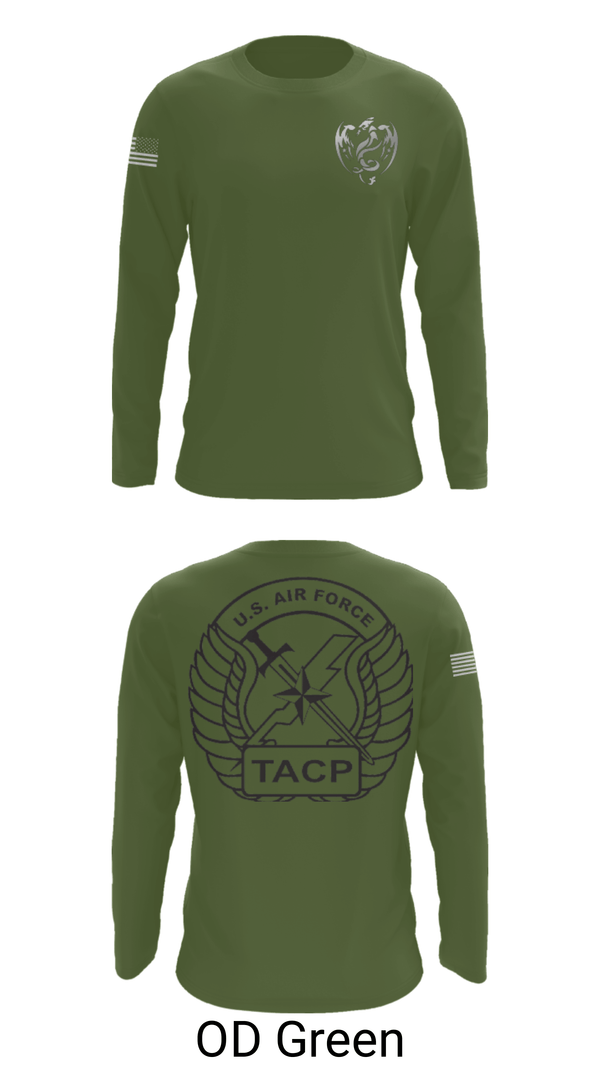 Long Sleeve Performance Shirt, 18th Air Support Operations Group, Air Force, Teamtime, Team time, sublimation, custom sports apparel, team uniforms, spirit wear, spiritwear, sports uniforms, custom shirts, team store, custom team store, fundraiser sports, apparel fundraiser
