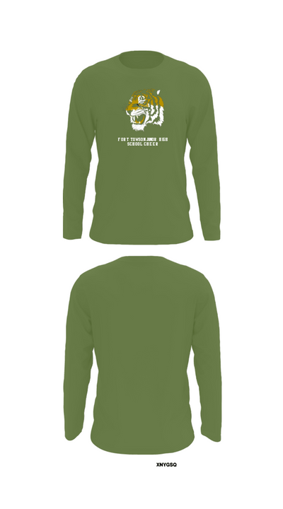 Fort Towson Junior High School Cheer 44003548 Long Sleeve Performance Shirt - 23
