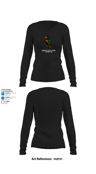 Womens Long Sleeve Vneck Shirt, Adams City High School Basketball, Men's Basketball, Teamtime, Team time, sublimation, custom sports apparel, team uniforms, spirit wear, spiritwear, sports uniforms, custom shirts, team store, custom team store, fundraiser sports, apparel fundraiser