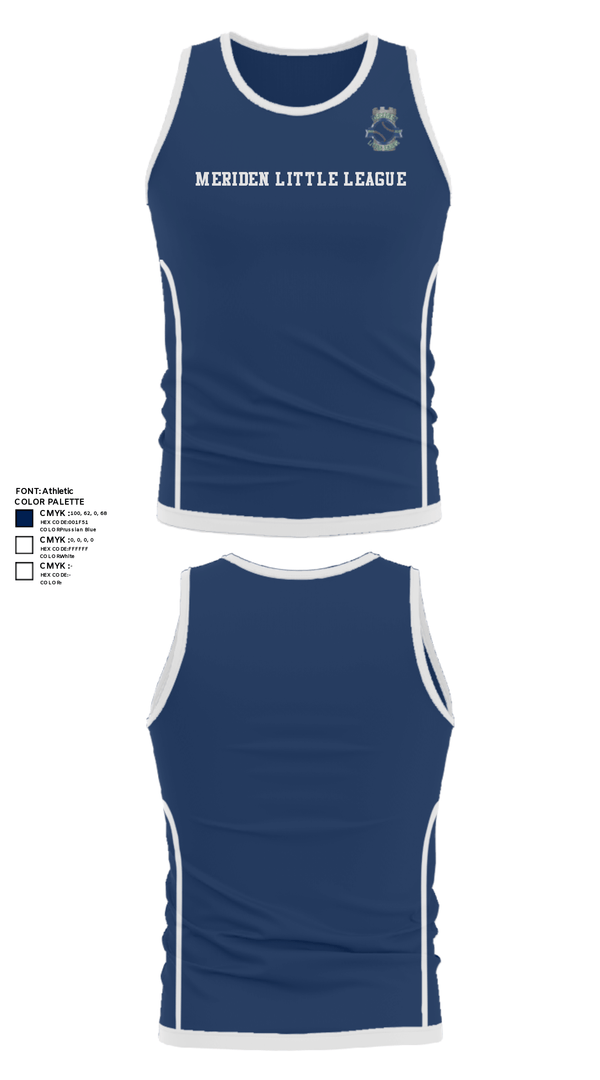 Tank Top, Meriden Little League, Baseball, Teamtime, Team time, sublimation, custom sports apparel, team uniforms, spirit wear, spiritwear, sports uniforms, custom shirts, team store, custom team store, fundraiser sports, apparel fundraiser