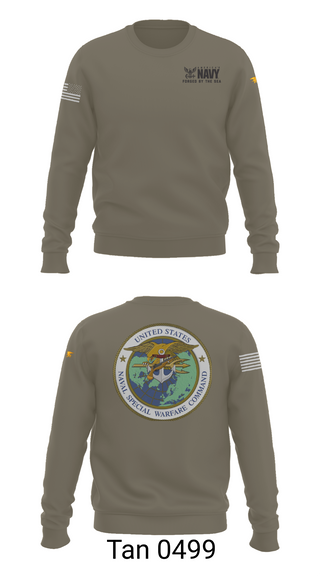 Crew Neck Sweatshirt, SEAL Team, Navy, Teamtime, Team time, sublimation, custom sports apparel, team uniforms, spirit wear, spiritwear, sports uniforms, custom shirts, team store, custom team store, fundraiser sports, apparel fundraiser
