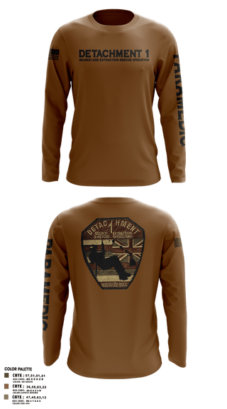 Long Sleeve Performance Shirt, Detachment 1, Air Force, Teamtime, Team time, sublimation, custom sports apparel, team uniforms, spirit wear, spiritwear, sports uniforms, custom shirts, team store, custom team store, fundraiser sports, apparel fundraiser