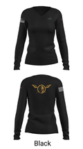1-40 cav 35802734 Women's Long Sleeve V-neck Shirt - 13