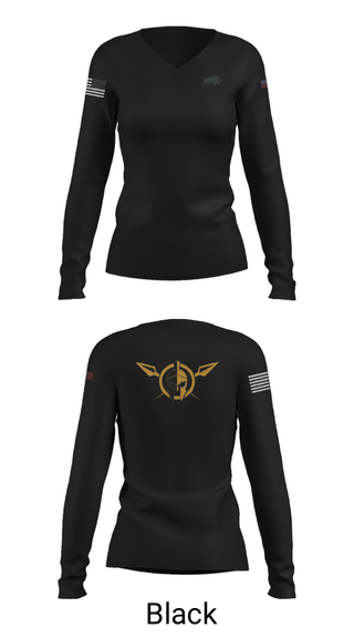 Women's Long Sleeve Vneck Shirt, 1-40 cav, , Teamtime, Team time, sublimation, custom sports apparel, team uniforms, spirit wear, spiritwear, sports uniforms, custom shirts, team store, custom team store, fundraiser sports, apparel fundraiser