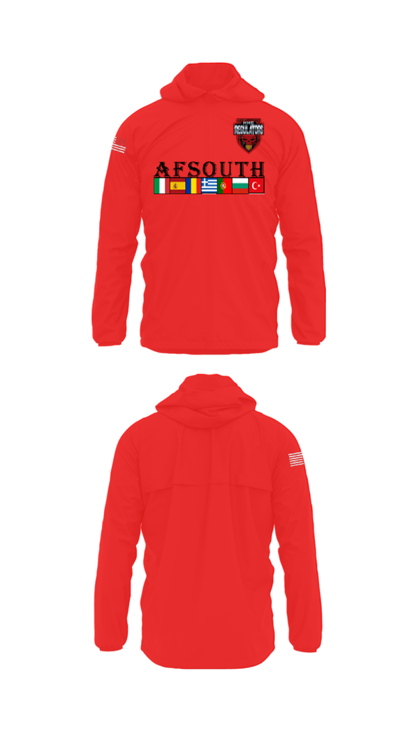Windbreaker, AFSOUTH, Army, Teamtime, Team time, sublimation, custom sports apparel, team uniforms, spirit wear, spiritwear, sports uniforms, custom shirts, team store, custom team store, fundraiser sports, apparel fundraiser