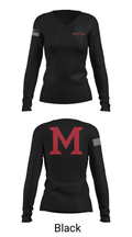Miami University - Middletown Baseball 52720506 Women's Long Sleeve V-neck Shirt - 13