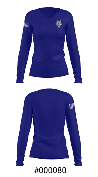 Women's Long Sleeve Vneck Shirt, Wapato High School Baseball, Baseball, Teamtime, Team time, sublimation, custom sports apparel, team uniforms, spirit wear, spiritwear, sports uniforms, custom shirts, team store, custom team store, fundraiser sports, apparel fundraiser