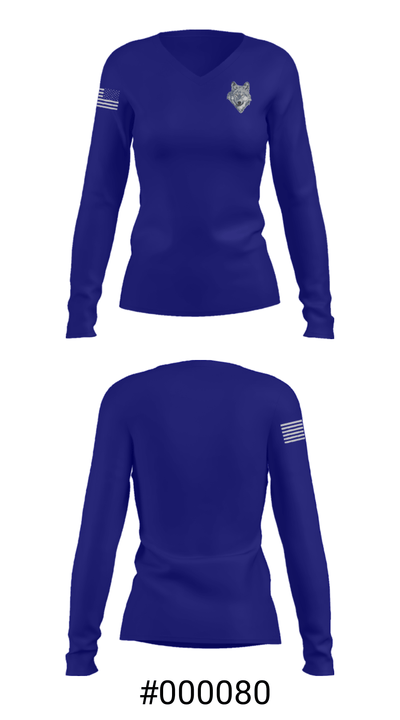 Wapato High School Baseball 69599074 Women's Long Sleeve V-neck Shirt - 29