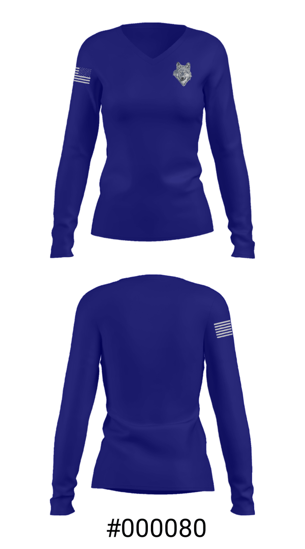 Women's Long Sleeve Vneck Shirt, Wapato High School Baseball, Baseball, Teamtime, Team time, sublimation, custom sports apparel, team uniforms, spirit wear, spiritwear, sports uniforms, custom shirts, team store, custom team store, fundraiser sports, apparel fundraiser