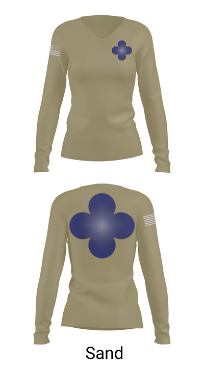 338th Army Band 31554965 Women's Long Sleeve V-neck Shirt - 97