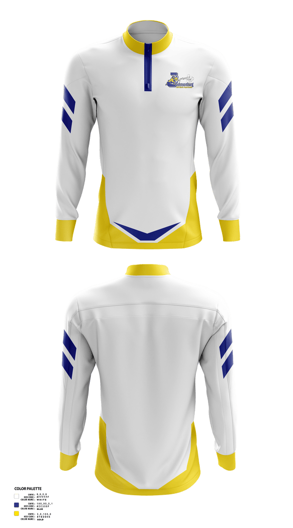 Quarter Zip Jacket, Johnsonburg Area Senior High School Band, Spirit Store, Teamtime, Team time, sublimation, custom sports apparel, team uniforms, spirit wear, spiritwear, sports uniforms, custom shirts, team store, custom team store, fundraiser sports, apparel fundraiser