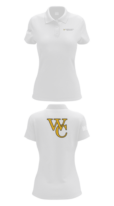 Woodford County High School Golf 78348992 Women's Short Sleeve Performance Polo  - 17