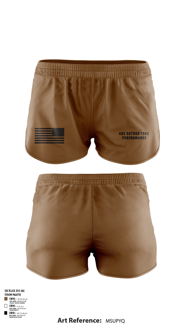 Ranger Panties, 492 SOTRSS Peak Performance, Air Force, Teamtime, Team time, sublimation, custom sports apparel, team uniforms, spirit wear, spiritwear, sports uniforms, custom shirts, team store, custom team store, fundraiser sports, apparel fundraiser