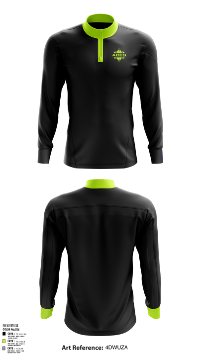 Georgia Aces 68978353 Quarter Zip Jacket - 4