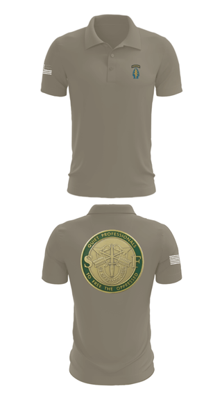Short Sleeve Performance Polo, Echo 20th SFG, National Guard, Teamtime, Team time, sublimation, custom sports apparel, team uniforms, spirit wear, spiritwear, sports uniforms, custom shirts, team store, custom team store, fundraiser sports, apparel fundraiser