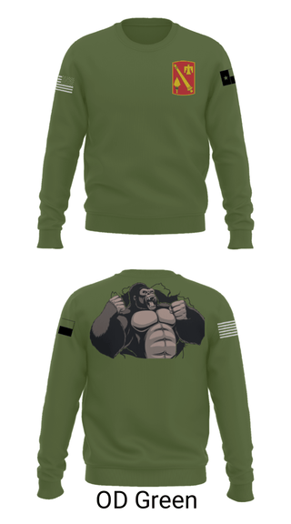 Crew Neck Sweatshirt, A Battery, 4-133 FAR-AMMO, National Guard, Teamtime, Team time, sublimation, custom sports apparel, team uniforms, spirit wear, spiritwear, sports uniforms, custom shirts, team store, custom team store, fundraiser sports, apparel fundraiser