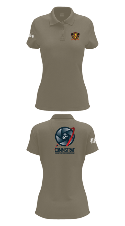 12th MLR COMMSTRAT 81672538 Women's Short Sleeve Performance Polo  - 75
