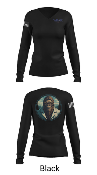 Womens Long Sleeve Vneck Shirt, Walter Reed Army Institute of Research - West, , Teamtime, Team time, sublimation, custom sports apparel, team uniforms, spirit wear, spiritwear, sports uniforms, custom shirts, team store, custom team store, fundraiser sports, apparel fundraiser