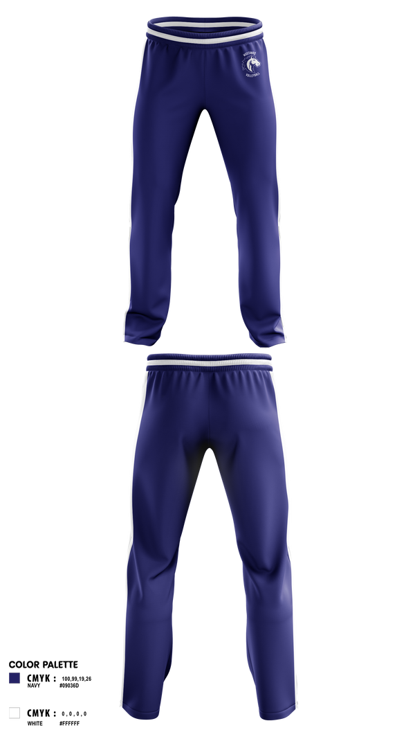Sweatpants, Mustangs Volleyball, Men's Volleyball, Teamtime, Team time, sublimation, custom sports apparel, team uniforms, spirit wear, spiritwear, sports uniforms, custom shirts, team store, custom team store, fundraiser sports, apparel fundraiser