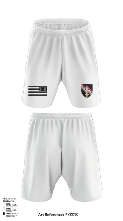 B Co 1-54 SFAB MAT 6122 Athletic Shorts With Pockets - 31