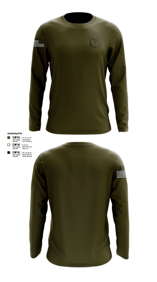 Long Sleeve Performance Shirt, COLOR GUARD, Marines, Teamtime, Team time, sublimation, custom sports apparel, team uniforms, spirit wear, spiritwear, sports uniforms, custom shirts, team store, custom team store, fundraiser sports, apparel fundraiser