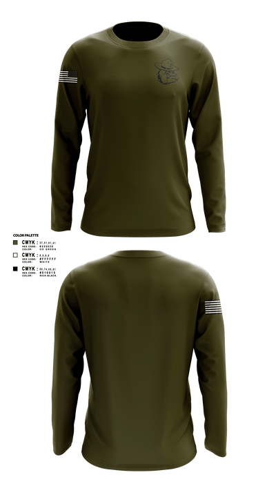 COLOR GUARD 58150322 Long Sleeve Performance Shirt 1