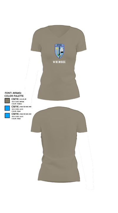 WHINSEC 71177376 Women's Short Sleeve V-neck Shirt - 64