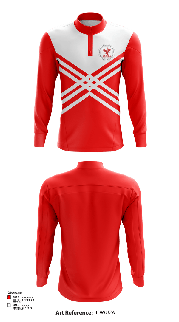 Quarter Zip Jacket, Smyrna Middle School Cheer, Cheer, Teamtime, Team time, sublimation, custom sports apparel, team uniforms, spirit wear, spiritwear, sports uniforms, custom shirts, team store, custom team store, fundraiser sports, apparel fundraiser