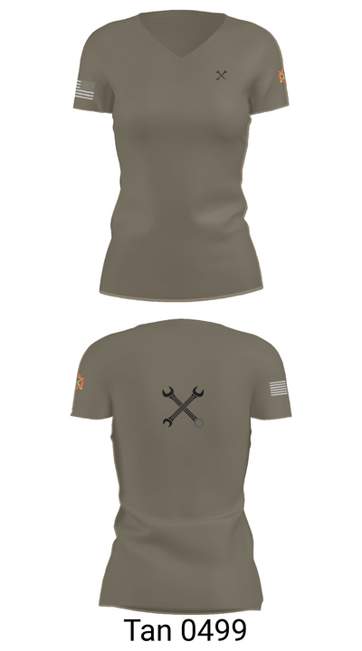B CO 2-12 CAV 37897700 Women's Short Sleeve V-neck Shirt - 68