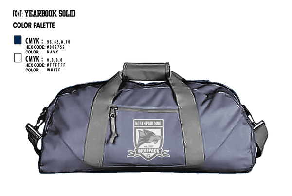 Duffle Bag, Wolfpack, Men's Soccer, Teamtime, Team time, sublimation, custom sports apparel, team uniforms, spirit wear, spiritwear, sports uniforms, custom shirts, team store, custom team store, fundraiser sports, apparel fundraiser