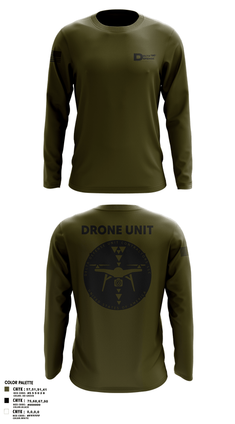 Long Sleeve Performance Shirt, Delta Defense Unit, Police, Teamtime, Team time, sublimation, custom sports apparel, team uniforms, spirit wear, spiritwear, sports uniforms, custom shirts, team store, custom team store, fundraiser sports, apparel fundraiser