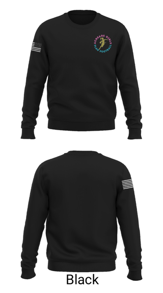 Crew Neck Sweatshirt, Acreage Girls Flag Football, Football, Teamtime, Team time, sublimation, custom sports apparel, team uniforms, spirit wear, spiritwear, sports uniforms, custom shirts, team store, custom team store, fundraiser sports, apparel fundraiser