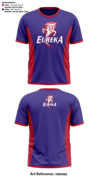 Eureka High School Basketball 16062115 Short Sleeve Shooting Shirt - 41