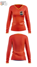 Michigan Burn Women's Long Sleeve V-neck Shirt - 1