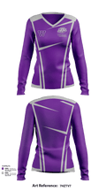 Walnut Middle School 47945312 Women's Long Sleeve V-neck Shirt - 116